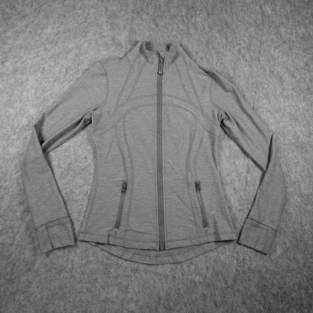 Lululemon Jacket Womens‎ 8 Gray Define Full Zip Mock Neck Activewear